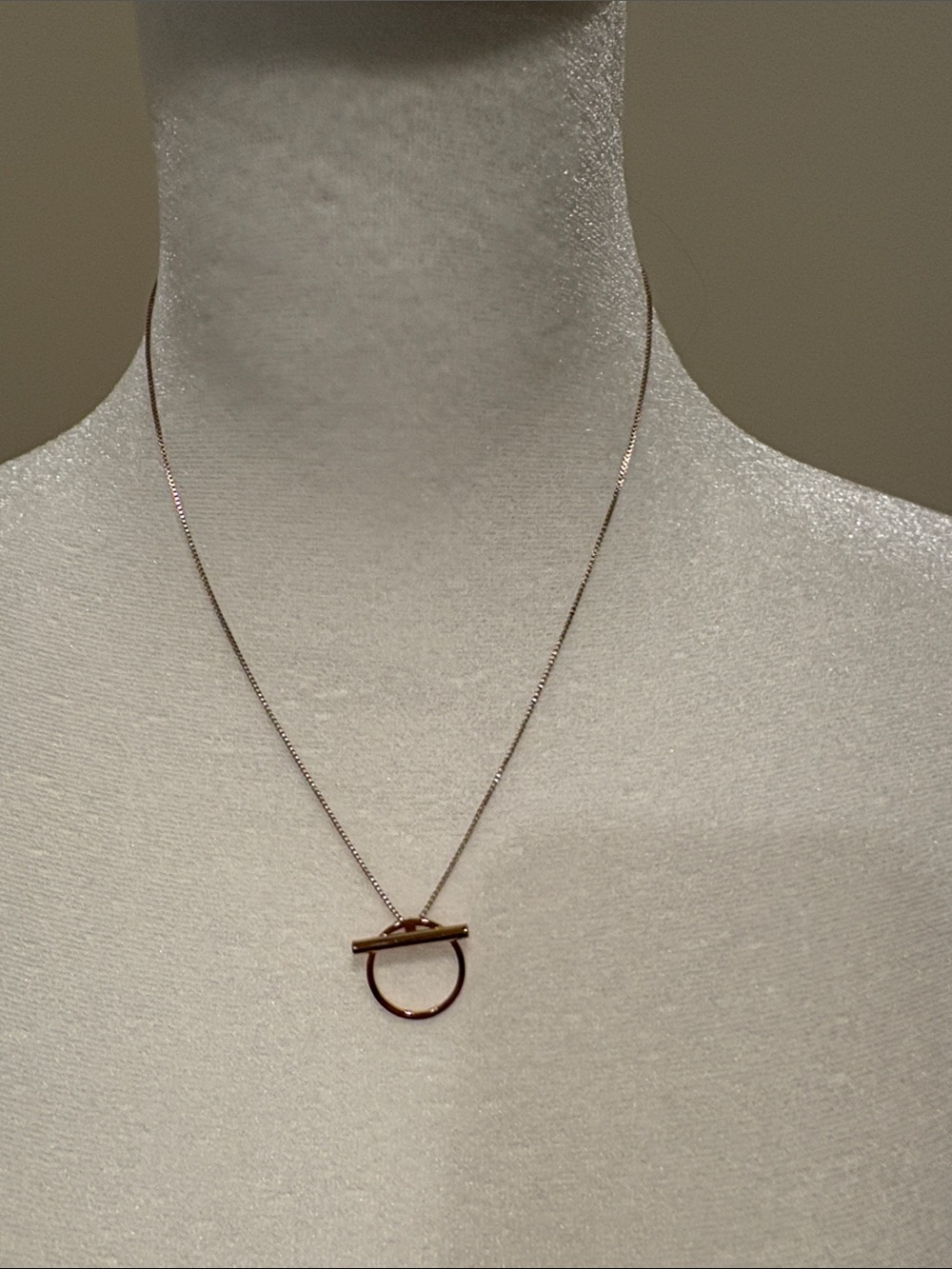 Jenny Bird Gold Circle Toggle Pendant Necklace